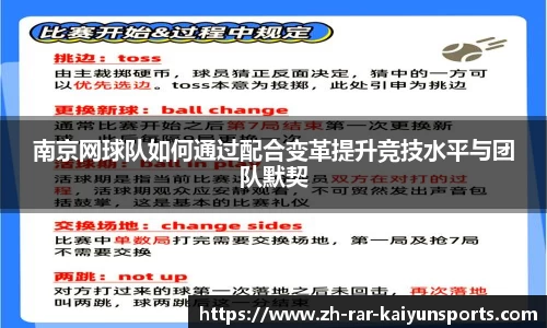 南京网球队如何通过配合变革提升竞技水平与团队默契